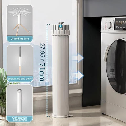 KiMy Homes Premium Aluminium Foldable Clothes Drying Stand with 12 Foldable Rods