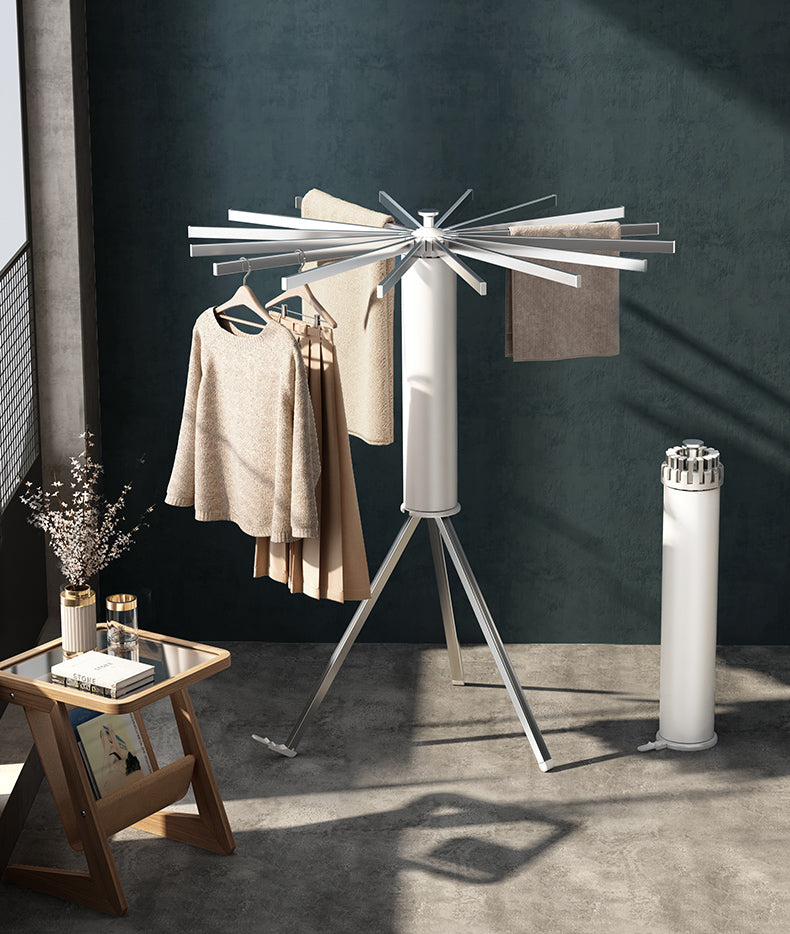 KiMy Homes Premium Aluminium Foldable Clothes Drying Stand with 12 Foldable Rods