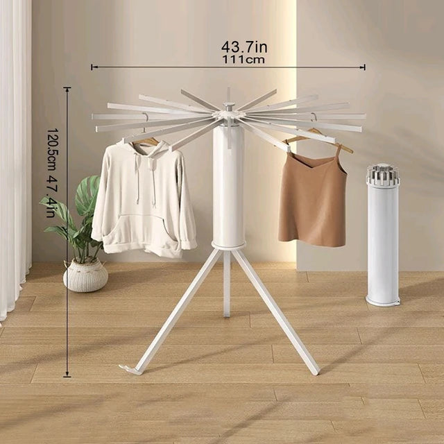 KiMy Homes Premium Aluminium Foldable Clothes Drying Stand with 16 Foldable Rods